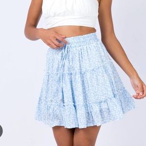 PRINCESS POLLY MELTEM MINI SKIRT BLUE